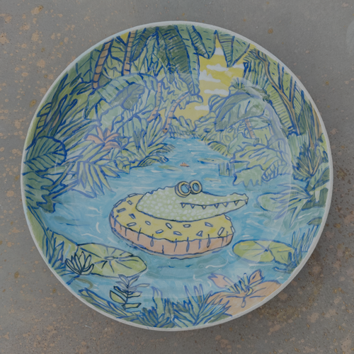 Donut Floaty Croc in Babagon River (Bowl)